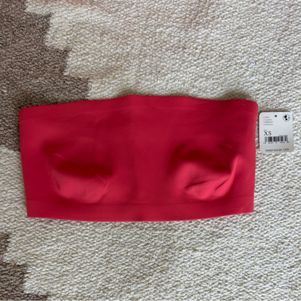 NWT FP intimates Nina Bandeau bra - XS cayenne color